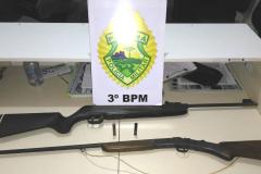No Sudoeste do Paraná, objetos furtados são recuperados e armas apreendidas pela Polícia Militar