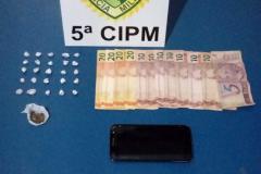 Suspeito de praticar tráfico de drogas é preso pela PM no Noroeste do estado