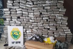 Após roubo, PM apreende mais de 100 quilos de maconha em Foz do Iguaçu (PR)