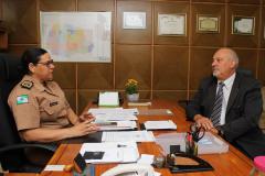 Curitiba, 06 de dezembro de 2018, Visita do Secretário de Justiça à Comandante Geral