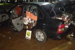 Mercadorias contrabandeadas são apreendidas pelo BPFron no Oeste do estado