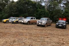 Carros roubados são recuperados e arma de fogo é apreendida pelo BPFron em Terra Roxa (PR), no Oeste paranaense