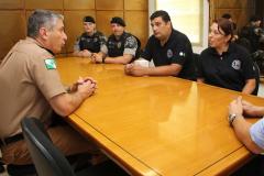 Policiais da Argentina visitam o Comandante-Geral da Polícia Militar em Curitiba (PR)